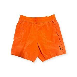 NWT Nike DC5320-814 Men's Size XL Dri-Fit Yoga 2-in-1 Training Shorts Orange
